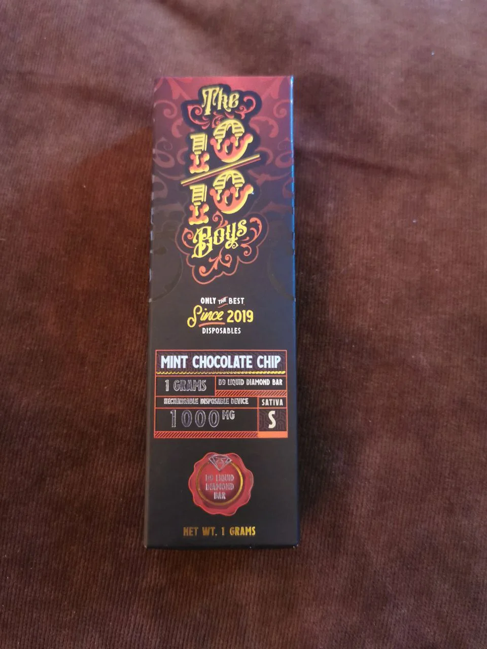 Mint Chocolate Chip – 1g 1010 Disposable Vape - 10/10 Boys